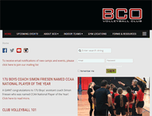 Tablet Screenshot of bcovolleyball.com